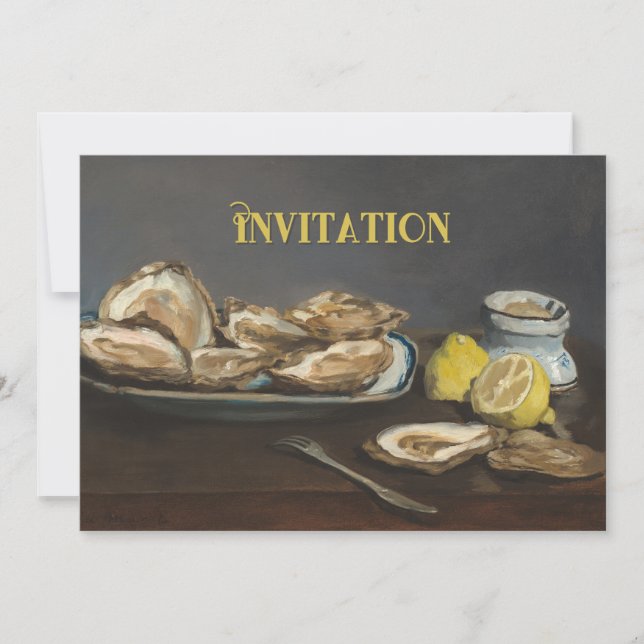 Carte d'invitation Décontractée du dîner (Devant)