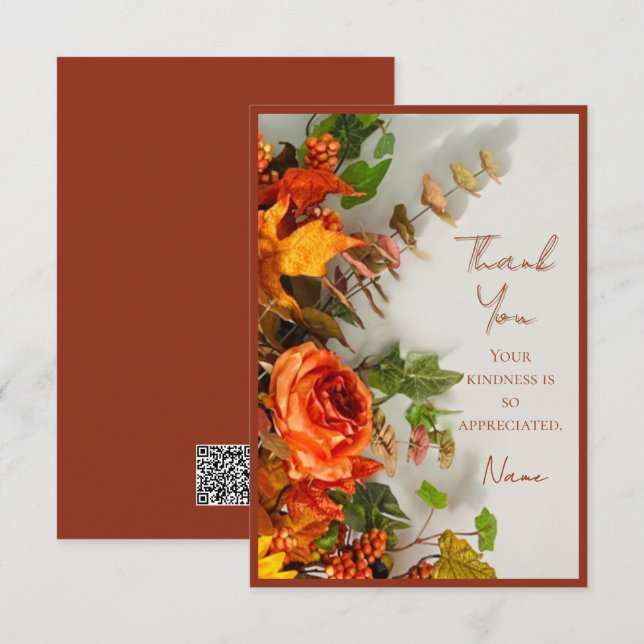 Carte d'invitation d'épices de fête de Thanksgivin (Devant / Derrière)