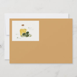 Carte d'invitation d'huile d'olive