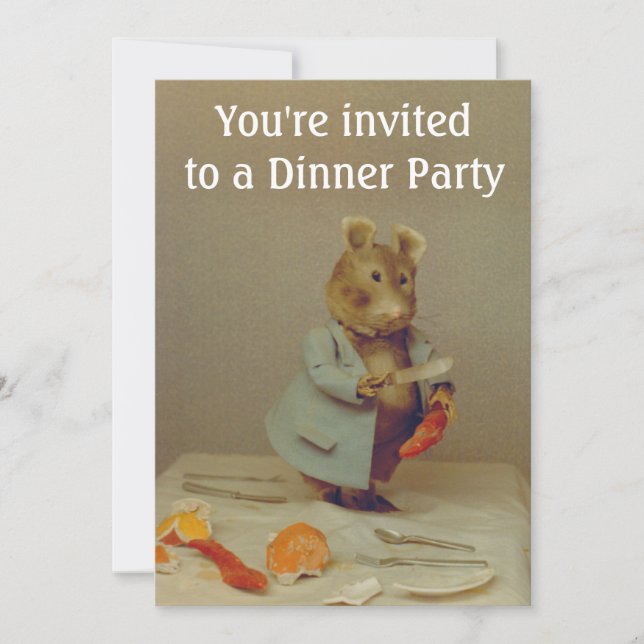 Carte d'invitation du chef de souris (Devant)