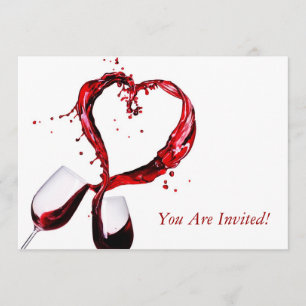Carte d'invitation du club de dégustation de vin r