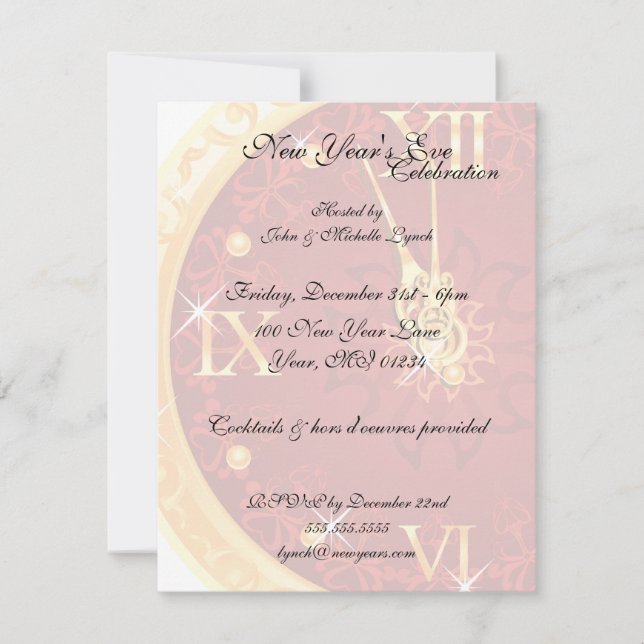 Carte d'invitation du compte à rebours du Nouvel A (Devant)