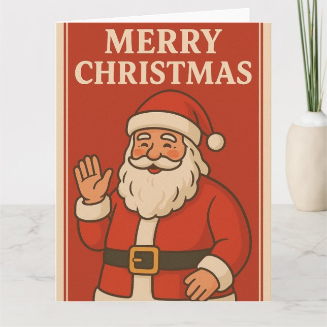 CARTE D'INVITATION DU PÈRE CHRISMAS (Devant)