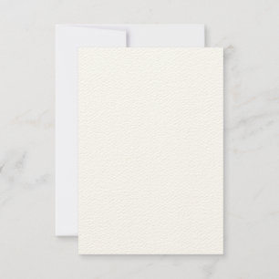 Carte d'invitation écru en feutre rustique 8,9 cm
