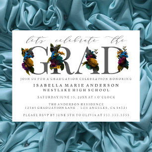 CARTE D'INVITATION ÉLÉGANTE ET LUGUBRE POUR LA FÊT