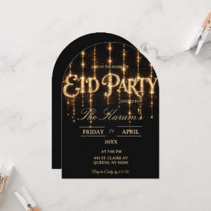 Carte d'invitation élégante et moderne pour la fêt