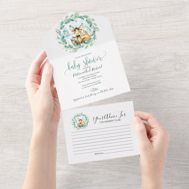 Carte d'invitation et de conseil pour le Baby show (Déchirure)