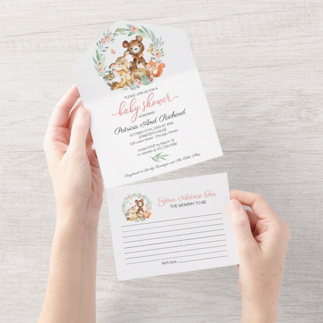 Carte d'invitation et de conseil pour le Baby show (Déchirure)