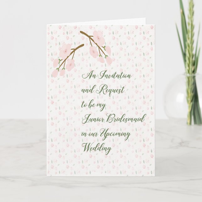 Carte d'invitation et de demande de Demoiselle d'h (Devant)