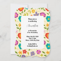 Carte d'invitation Flower Flat