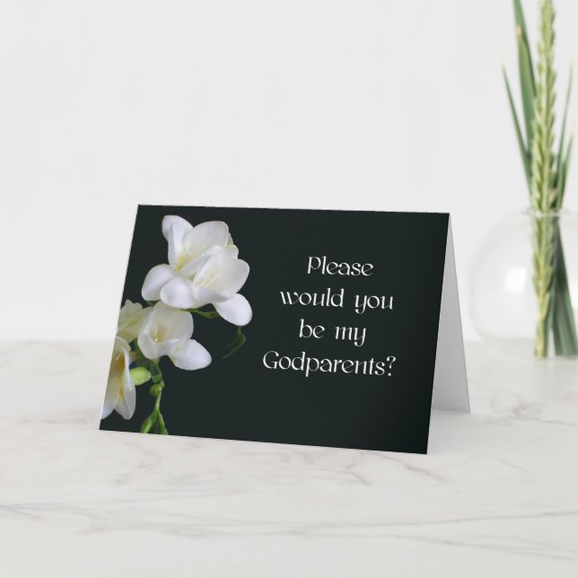Carte d'invitation Godparents (Devant)