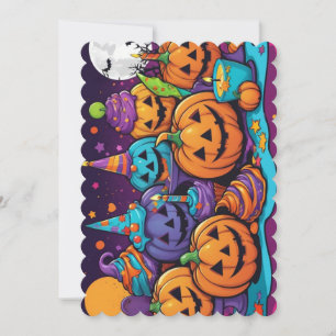 Carte d'invitation Halloween