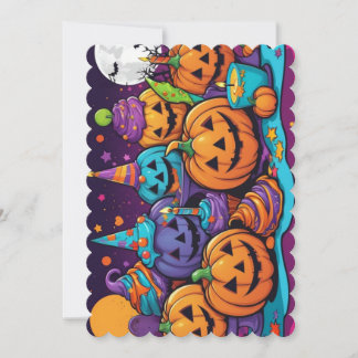 Carte d'invitation Halloween
