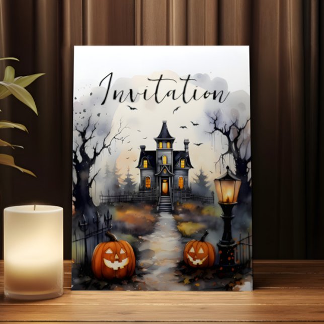 Carte d'invitation Halloween (Créateur téléchargé)
