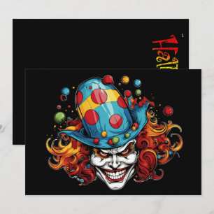 Carte d'invitation Halloween/Joker
