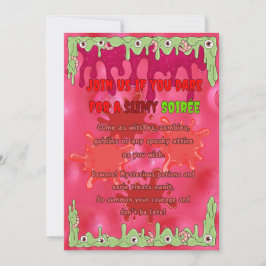 Carte d'invitation Halloween mince