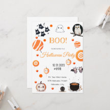 Carte d'invitation Halloween modifiable