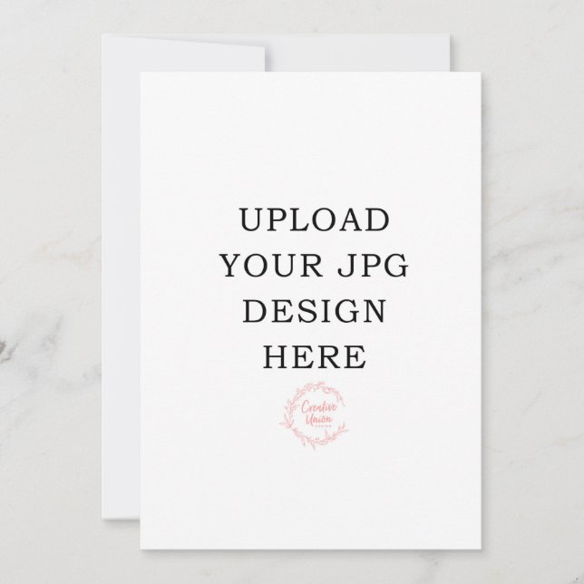 Carte d'invitation imprimée 5x7 (Devant)