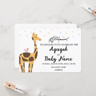 Carte d'invitation instantanée moderne neutre Aqee