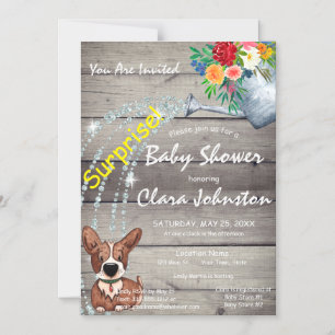 Carte d'invitation magnétique mince Baby shower su