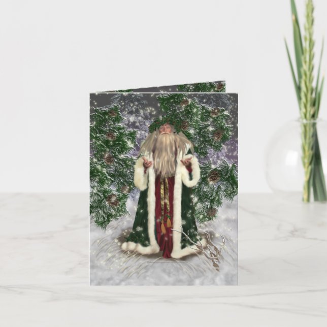 Carte d'invitation Père Noël (Devant)