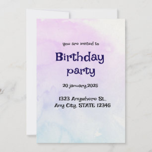 Carte d'invitation personnalisée élégante pour tou