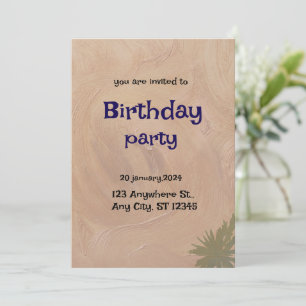 Carte d'invitation personnalisée élégante pour tou