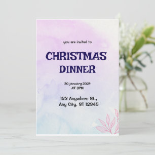 Carte d'invitation personnalisée élégante pour tou