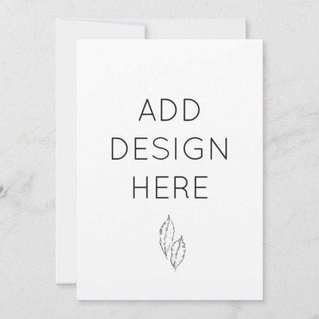 Carte d'invitation personnalisée moderne de 5 x 7  (Devant)