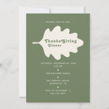 Carte d'invitation personnalisée pour le dîner de