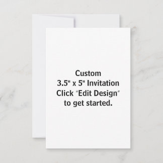 Carte d'invitation plate personnalisée 8,9 cm x 12