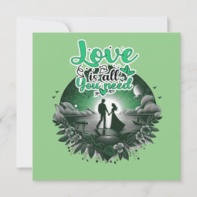 Carte d'invitation pliée Félicitations (Devant)