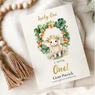 Carte d'invitation pour 1er anniversaire St Patric