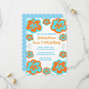 Carte d'invitation pour 55e anniversaire 55e modèl