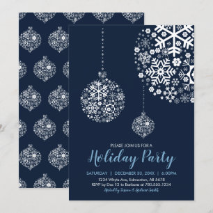 Carte d'invitation pour fêtes de Noël