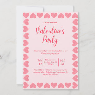 Carte d'invitation pour la fête de la Saint-Valent