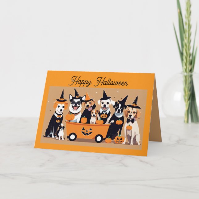 Carte d'invitation pour la fête d'Halloween de tou (Devant)