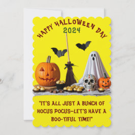 Carte d'invitation pour la fête d'Halloween Enfant