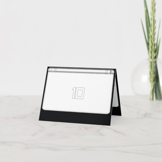 Carte d'invitation pour la fête du 10e anniversair (Devant)