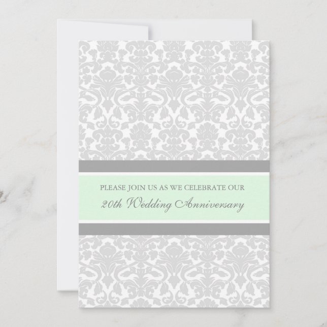 Carte d'invitation pour la fête du 20e anniversair (Devant)