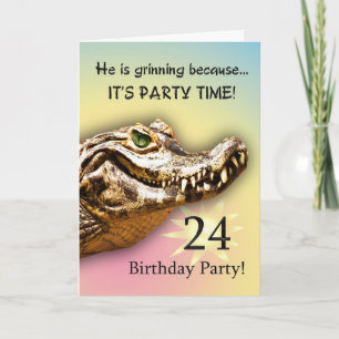 Carte d'invitation pour la fête du 24e anniversair