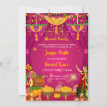 Carte d'invitation pour la nuit de Jaggo, cérémoni