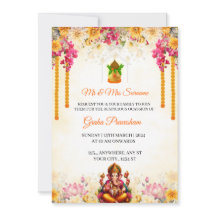 Carte d'invitation pour la pendaison de crémaillèr