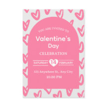Carte d'invitation pour la Saint-Valentin