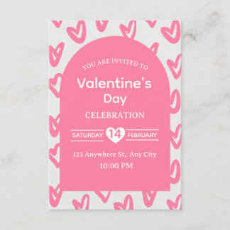 Carte d'invitation pour la Saint-Valentin