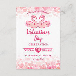 Carte d'invitation pour la Saint-Valentin