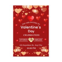 Carte d'invitation pour la Saint-Valentin