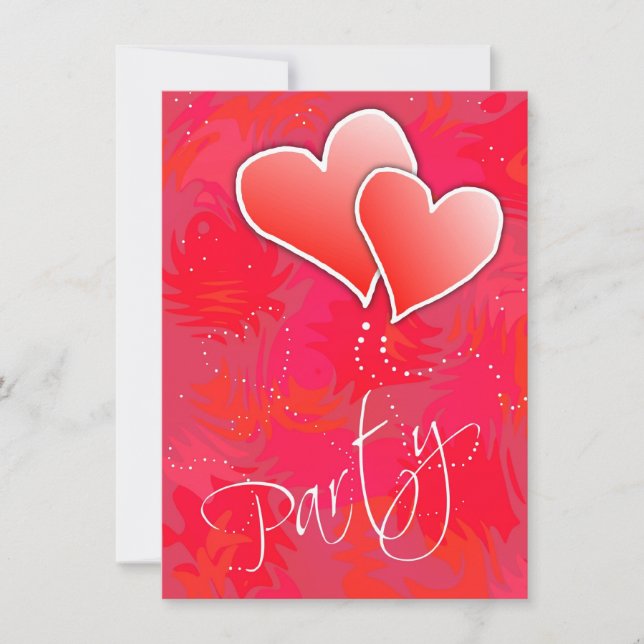 Carte d'invitation pour la Saint-Valentin pour adu (Devant)