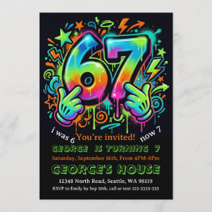 Carte d'invitation pour l'anniversaire de garçons 