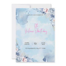 Carte d'invitation pour l'anniversaire de Juliana 